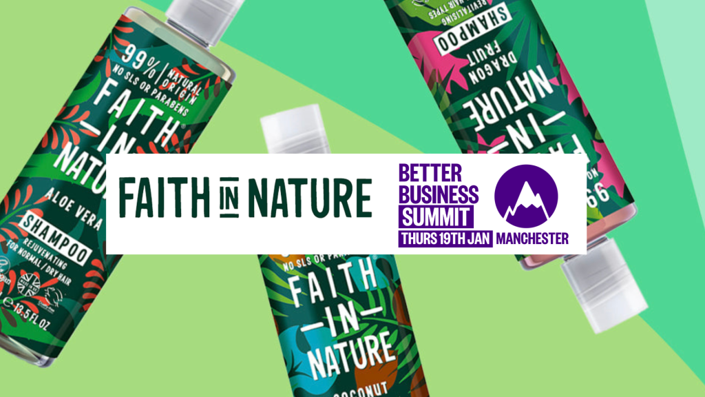 image of Faith in Nature Products with cover banner and logos