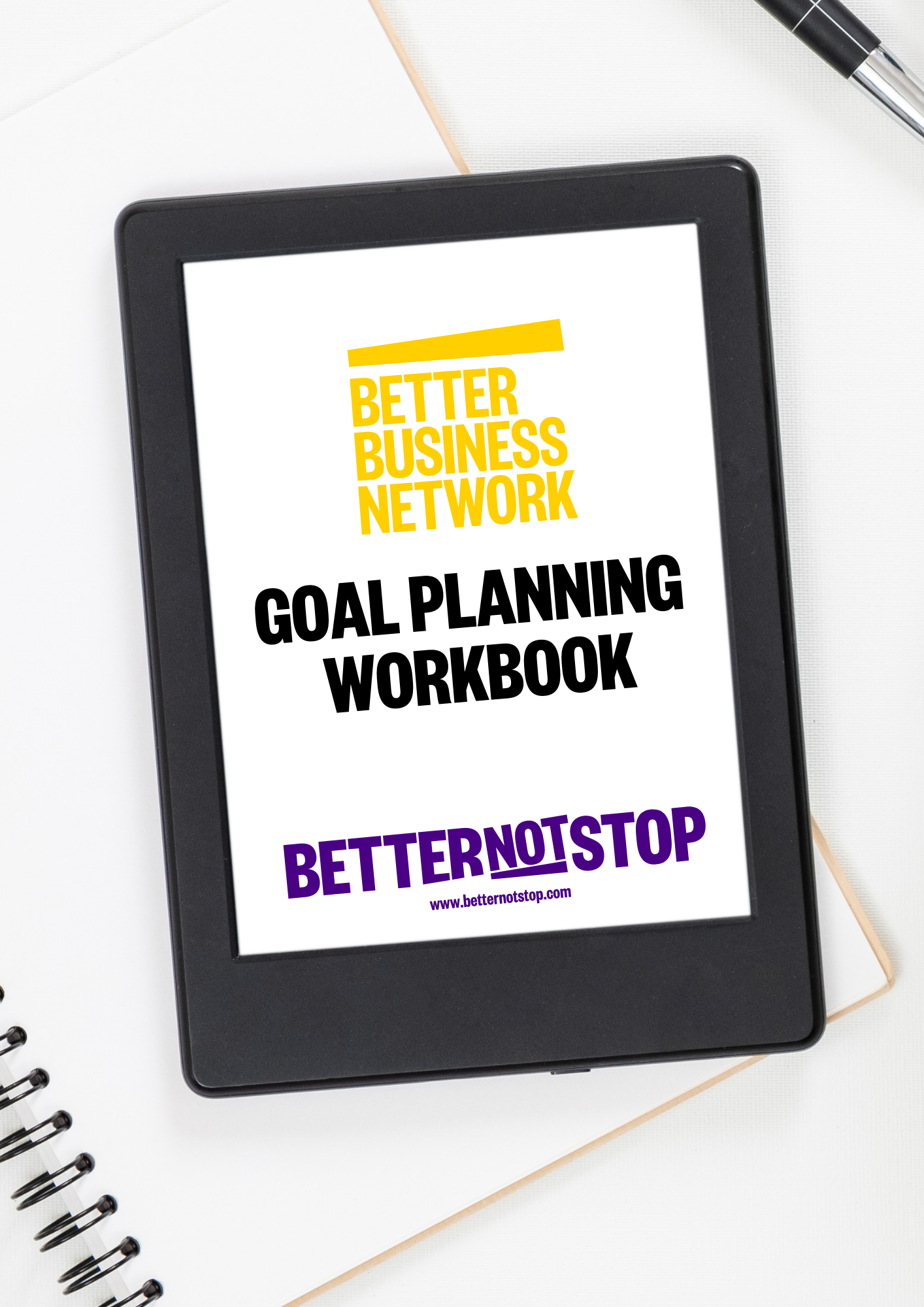 Goal Setting Workbook on iPad